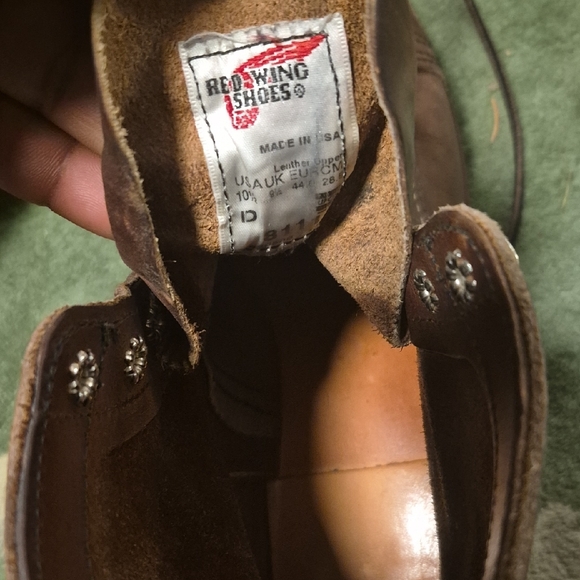 Red Wing Shoes Dark Brown Leather Boots - Picture 10 of 15